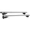 Kimpiris - Μπάρες Οροφής Αλουμινίου Universal Rackit RK004 120cm Railing System Σετ Με Πόδια Και Κλειδαριά Ασημί 2 Τεμάχια