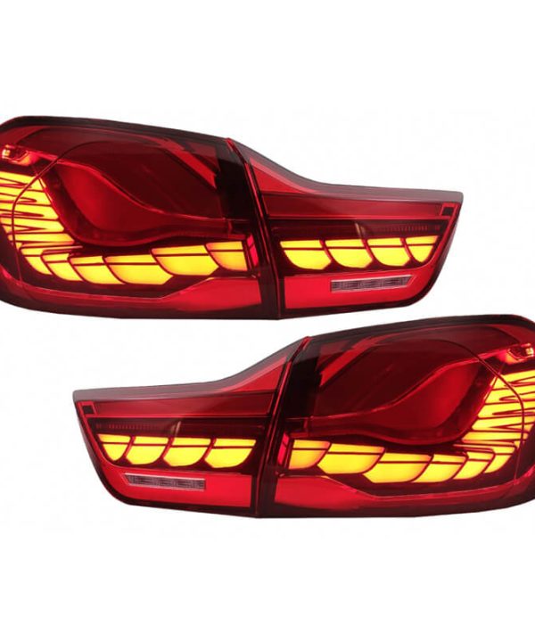 Alternative view of Πισινά Φανάρια Set Για Bmw 4 F32 F33 F36 M4 F82 F83 (2013-03.2019) OLed Dynamic Start Up Κόκκινο/Crystal Vland
