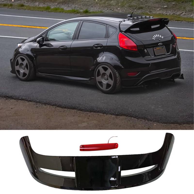 Kimpiris - Αεροτομή Οροφής Για Ford Fiesta 08-19 ST-Line Με Στοπάκι Γυαλιστερή Μαύρη Από Abs Πλαστικό