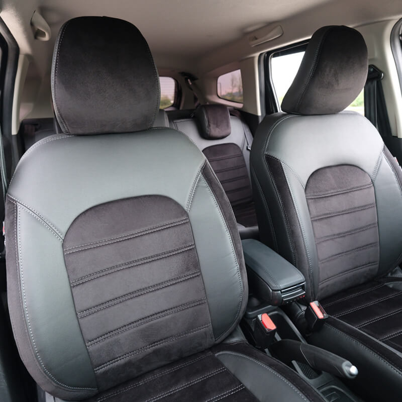 Kimpiris - Καλύμματα Αυτοκινήτου Otom Custom Fit Για Dacia Duster 2018-2021 Sued / Rachel / Δερματίνη Σετ Εμπρός / Πίσω 15 Τεμαχίων Μαύρο 34015_ONKY_LD