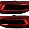 Πισινά Φανάρια Set Για VW Passat B8 3G (2015-2019) Limousine Sequential Dynamic Φλας B8.5 Design Red/Crystal - Image 4