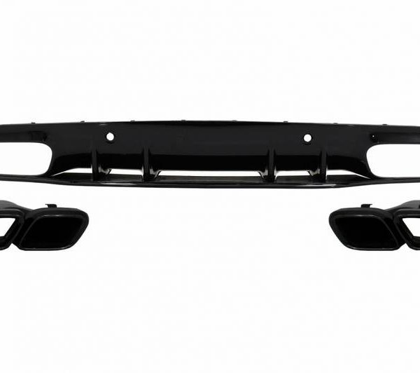 Alternative view of Diffuser Πίσω Προφυλακτήρα Για Mercedes-Benz C-Class C205 Coupe 14-21 Amg 63 Look Με Μαύρες Μπούκες