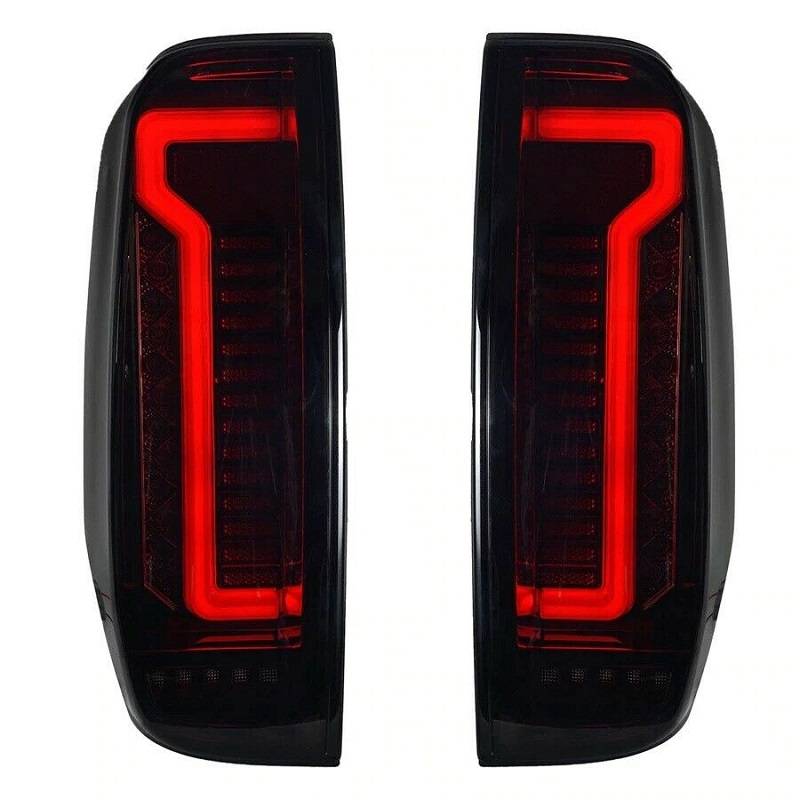 Πισινά Φανάρια Set Για Nissan Navara D40 2005-2015 Full Led Bar / Dynamic Φλας Black - Image 4