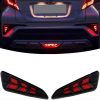 Kimpiris - Πισινά Φανάρια Ομίχλης Για Toyota C-HR 2016-2019 Full Led Bar / Dynamic Black 2 Τεμάχια