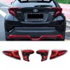 Kimpiris - Πισινά Φανάρια Set Για Toyota C-HR 2016-2019 Full Led Bar / Dynamic Φλας Κόκκινα