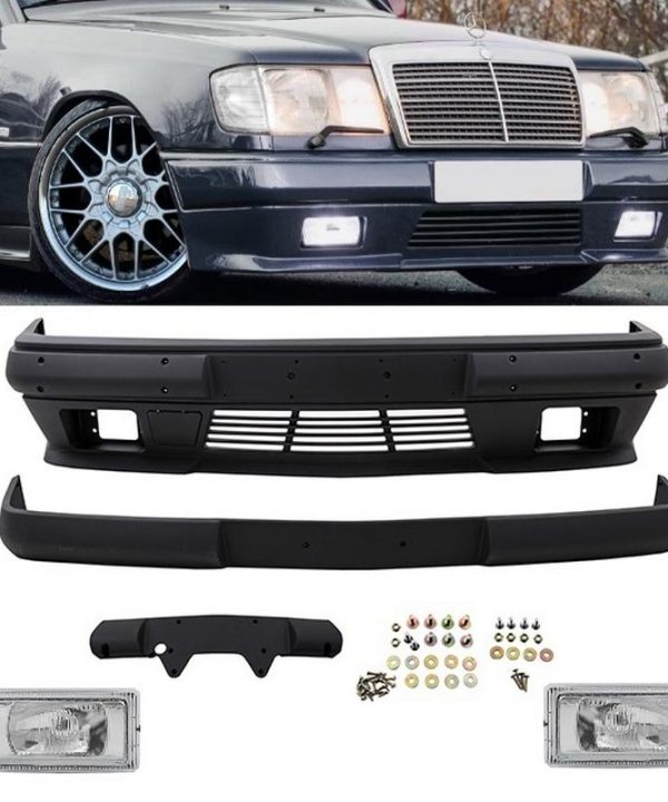 Kimpiris - Μπροστινός Προφυλακτήρας Για Mercedes-Benz E-Class W124 85-95 Amg Look Με Προβολάκια (Euro)