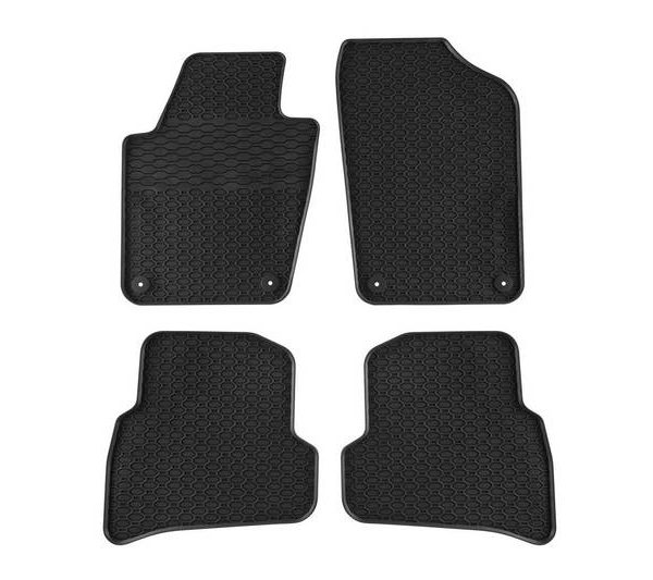 Kimpiris - Λαστιχένια Πατάκια Geyer & Hosaja Για VW Polo 2009-2017 / Skoda Fabia 2014+ / Seat Ibiza 2008-2017 4 Τεμάχια Μαύρο 842/4C