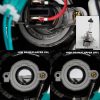 Μπροστινά Φανάρια Set Για Jeep Renegade 2014+ DRL Tube Lights Μαύρα H7 Manual Akkon - Image 4