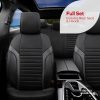 Καλύμματα Αυτοκινήτου Otom Coral Design Universal Full Δερματίνη Σετ Εμπρός / Πίσω 11 Τεμαχίων Μαύρο / Γκρι CRΑL-106 - Image 2