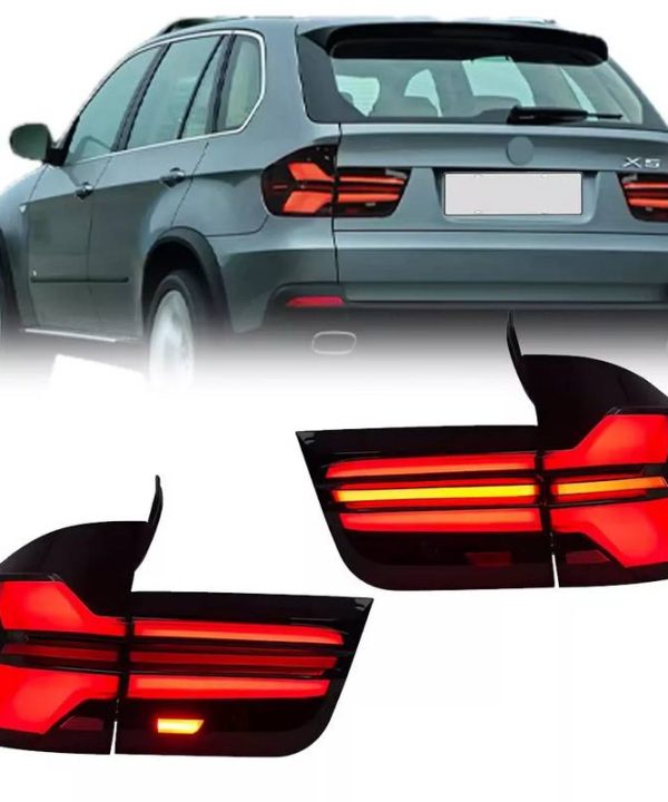 Kimpiris - Πισινά Φανάρια Set Για Bmw X5 E70 07-13 Led Bar Upgrade to G05 LCI Look Smoke