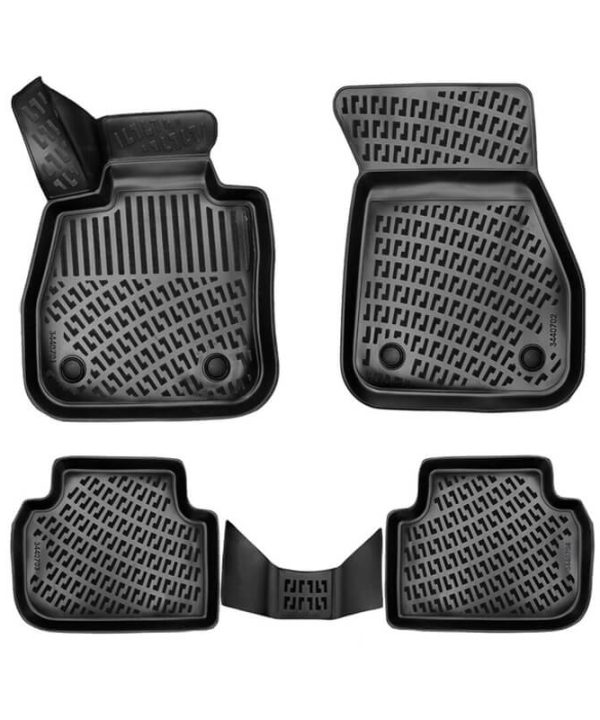 Kimpiris - Πατάκια Σκαφάκια 3D Από Λάστιχο TPE Για Bmw 1 F40 19-24 Black Rizline 4  Τεμάχια Μαύρα