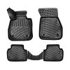 Kimpiris - Πατάκια Σκαφάκια 3D Από Λάστιχο TPE Για Bmw 1 F70 2025+ Black Rizline 4  Τεμάχια Μαύρα