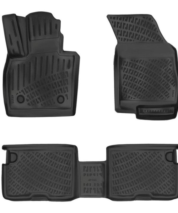 Kimpiris - Πατάκια Σκαφάκια 3D Από Λάστιχο TPE Για Chery Tiggo 7 (prestige trim) 2025+ Rizline 3 Τεμάχια Μαύρα