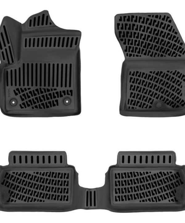 Kimpiris - Πατάκια Σκαφάκια 3D Από Λάστιχο TPE Για Fiat Grande Panda 2025- Rizline 4 Τεμάχια Μαύρα