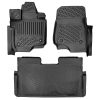 Kimpiris - Πατάκια Σκαφάκια 3D Από Λάστιχο TPE Για Ford F 150- 2015-2023 SuperCrew (Crew Cab) / Carpet Floor/Bucket Seating / Fold-Flat Non Storage Rizline 3 Τεμάχια Μαύρα