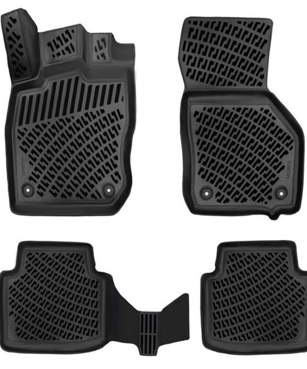 Kimpiris - Πατάκια Σκαφάκια 3D Από Λάστιχο TPE Για Skoda Superb B9 3Y 2023- Rizline 4 Τεμάχια Μαύρα