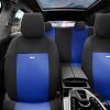 Καλύμματα Αυτοκινήτου Otom Flex Design Universal Βαμβακερό Ύφασμα Rachel Σετ Εμπρός / Πίσω 10 Τεμαχίων Μαύρο / Μπλε FLX-107 - Image 2