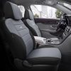 Kimpiris - Καλύμματα Αυτοκινήτου Otom One Design Universal Βαμβακερό Ύφασμα Rachel Σετ Εμπρός / Πίσω 10 Τεμαχίων Μαύρο / Γκρι ONE-102