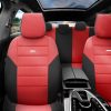 Καλύμματα Αυτοκινήτου Otom One Design Universal Βαμβακερό Ύφασμα Rachel Σετ Εμπρός / Πίσω 10 Τεμαχίων Μαύρο / Κόκκινο ONE-104 - Image 2