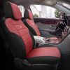Kimpiris - Καλύμματα Αυτοκινήτου Otom One Design Universal Βαμβακερό Ύφασμα Rachel Σετ Εμπρός / Πίσω 10 Τεμαχίων Μαύρο / Μπορντό ONE-105