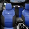 Καλύμματα Αυτοκινήτου Otom One Design Universal Βαμβακερό Ύφασμα Rachel Σετ Εμπρός / Πίσω 10 Τεμαχίων Μαύρο / Μπλε ONE-107 - Image 2