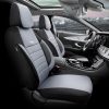 Kimpiris - Καλύμματα Αυτοκινήτου Otom Pro Design Universal Βαμβακερό Ύφασμα Rachel / Δερματίνη Σετ Εμπρός / Πίσω 11 Τεμαχίων Μαύρο / Γκρι PRO-102