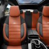 Καλύμματα Αυτοκινήτου Otom Pro Design Universal Βαμβακερό Ύφασμα Rachel / Δερματίνη Σετ Εμπρός / Πίσω 11 Τεμαχίων Μαύρο / Καμηλό PRO-106 - Image 2