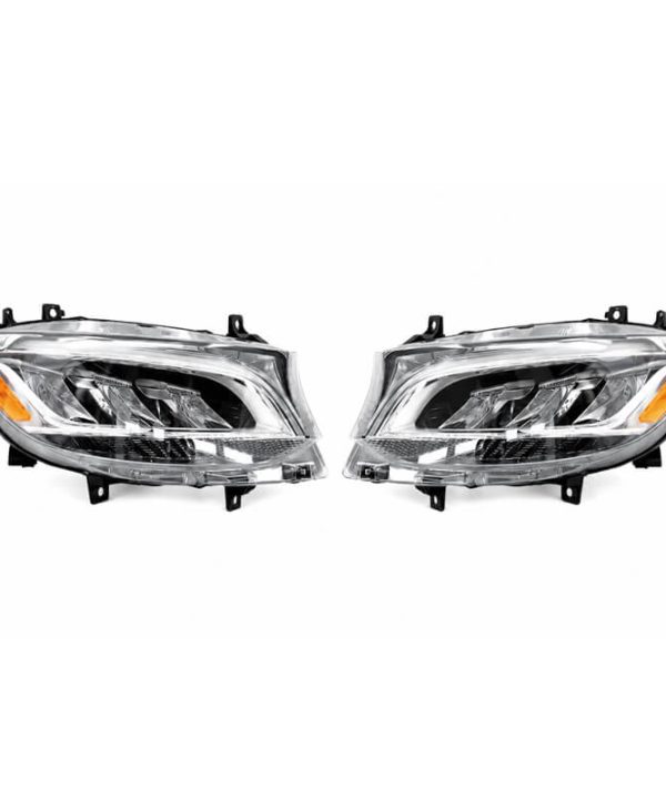 Alternative view of Μπροστινά Φανάρια Set Για Mercedes-Benz Sprinter W907 2018-2023  Μαύρα Full Led Carner