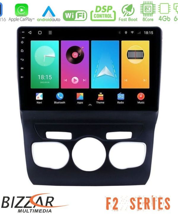 Kimpiris - Bizzar F2 Series 8Core Android16 4+64GB  Citroen C4L Navigation Multimedia Tablet 10"