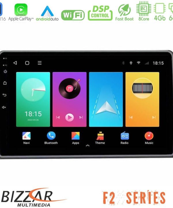 Kimpiris - Bizzar F2 Series 8Core Android16 4+64GB  Dacia Duster 2023-2024 Navigation Multimedia Tablet 10"