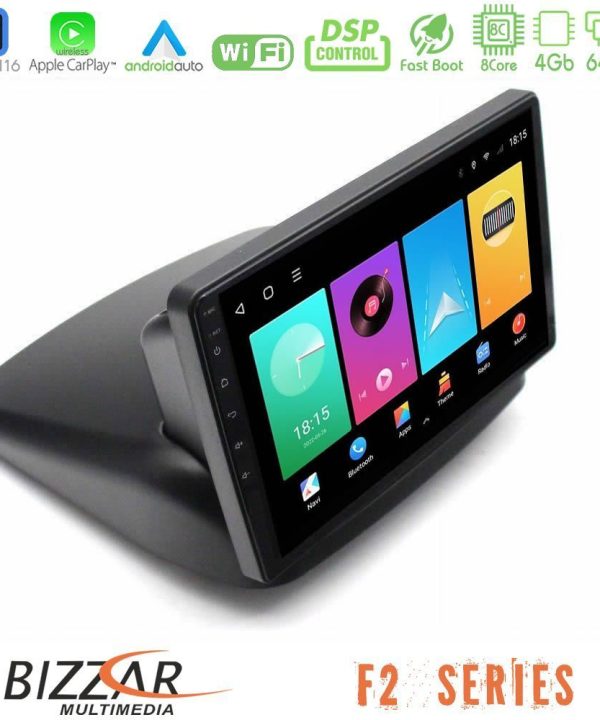 Kimpiris - Bizzar F2 Series 8Core Android16 4+64GB  Fiat Doblo 2002-2009 Navigation Multimedia Tablet 10"