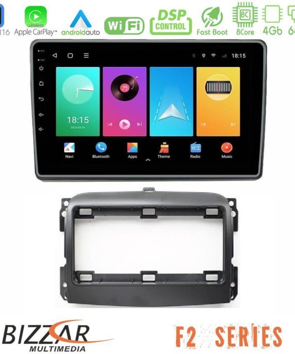 Kimpiris - Bizzar F2 Series 8Core Android16 4+64GB  Fiat 500L Navigation Multimedia Tablet 10"