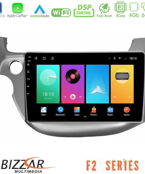 Kimpiris - Bizzar F2 Series 8Core Android16 4+64GB  Honda Jazz 2009-2013 Navigation Multimedia Tablet 10"