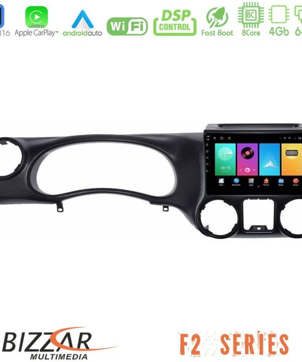 Kimpiris - Bizzar F2 Series 8Core Android16 4+64GB  Jeep Wrangler 2011-2014 Navigation Multimedia Tablet 10"