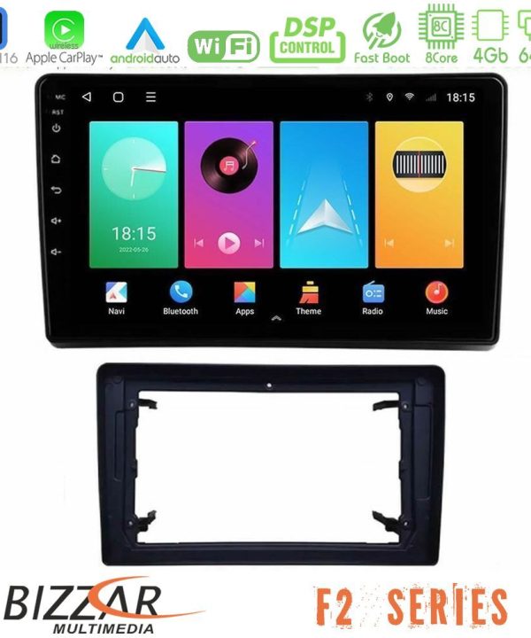 Kimpiris - Bizzar F2 Series 8Core Android16 4+64GB  Chrysler / Dodge / Jeep Navigation Multimedia Tablet 10"
