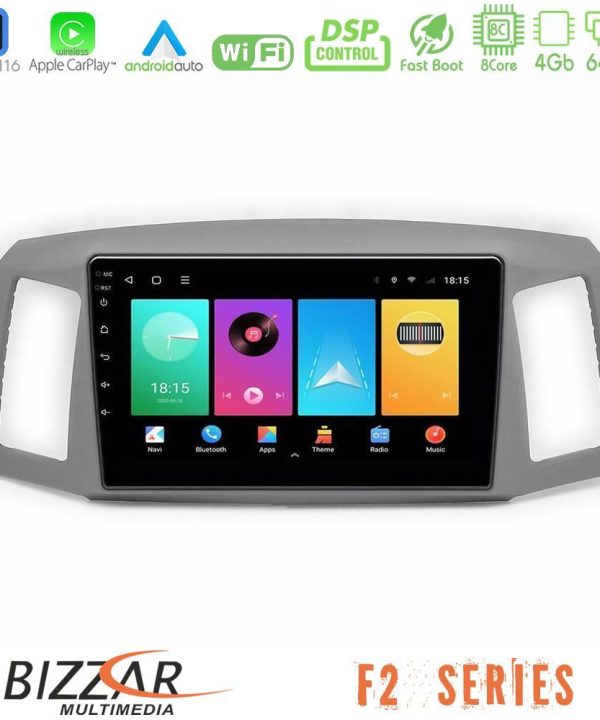 Kimpiris - Bizzar F2 Series 8Core Android16 4+64GB  Jeep Grand Cherokee 2005-2007 Navigation Multimedia Tablet 10"