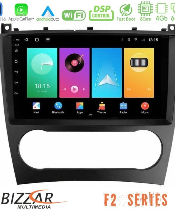 Kimpiris - Bizzar F2 Series 8Core Android16 4+64GB  Mercedes W203 Facelift Navigation Multimedia Tablet 9"