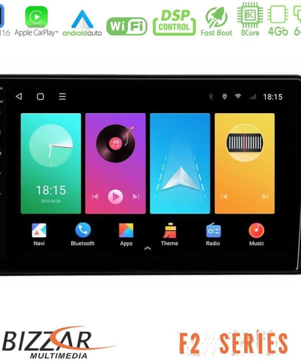 Kimpiris - Bizzar F2 Series 8Core Android16 4+64GB Mitsubishi Eclipse Cross 2018-2023 Navigation Multimedia Tablet 10"