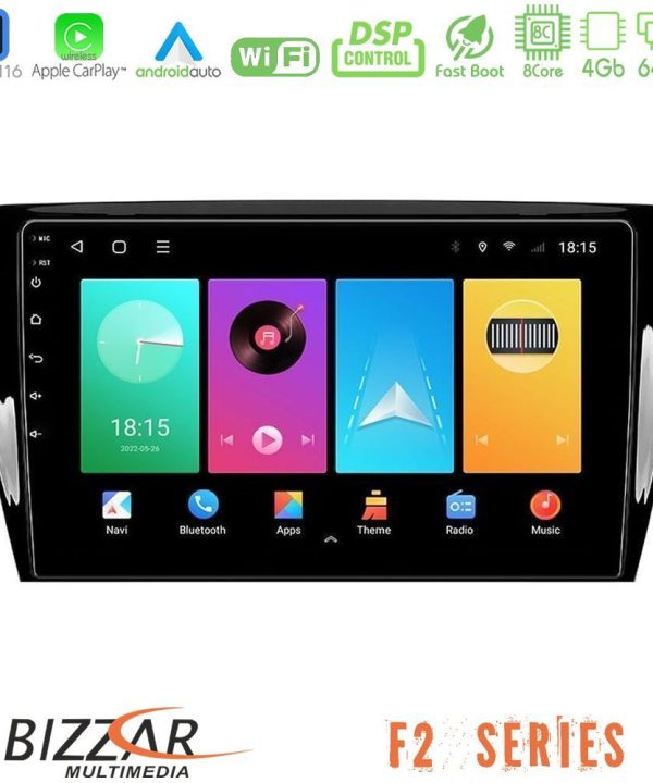 Kimpiris - Bizzar F2 Series 8Core Android16 4+64GB  Skoda Octavia 7 Navigation Multimedia Tablet 10"