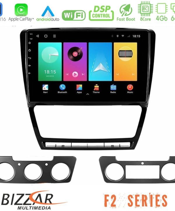 Kimpiris - Bizzar F2 Series 8Core Android16 4+64GB  Skoda Octavia 5 Navigation Multimedia Tablet 10"