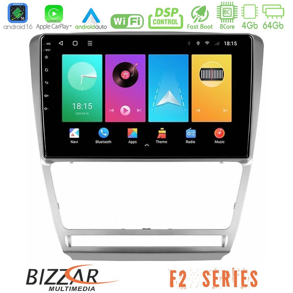 Kimpiris - Bizzar F2 Series 8Core Android16 4+64GB Skoda Octavia 5 Navigation Multimedia Tablet 10"