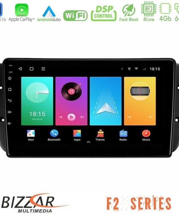 Kimpiris - Bizzar F2 Series 8Core Android16 4+64GB  Seat Ibiza 2008-2012 Navigation Multimedia Tablet 9"