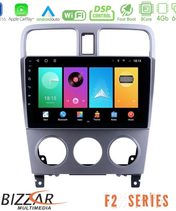 Kimpiris - Bizzar F2 Series 8Core Android16 4+64GB  Subaru Forester 2003-2007 Navigation Multimedia Tablet 9"