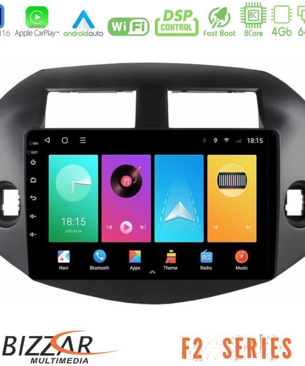 Kimpiris - Bizzar F2 Series 8Core Android16 4+64GB  Toyota Rav4 2006-2012 Navigation Multimedia Tablet 10"