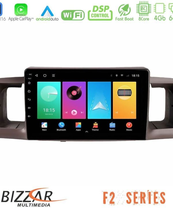 Kimpiris - Bizzar F2 Series 8Core Android16 4+64GB  Toyota Corolla 2002-2006 Navigation Multimedia Tablet 9"