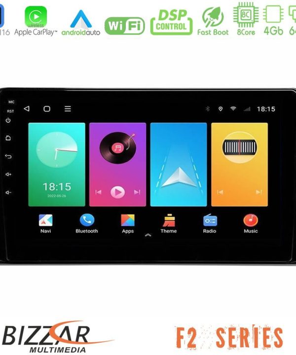 Kimpiris - Bizzar F2 Series 8Core Android16 4+64GB  Toyota RAV4 2019-2023 Navigation Multimedia Tablet 10"