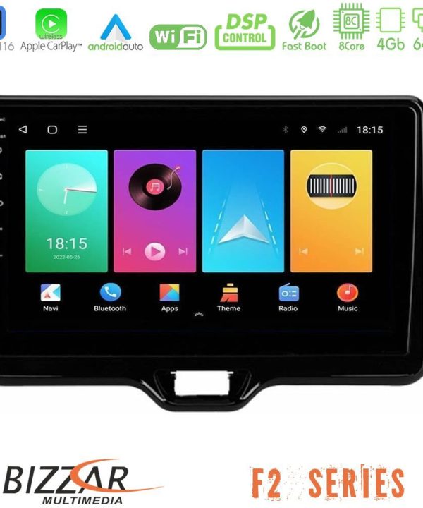Kimpiris - Bizzar F2 Series 8Core Android16 4+64GB  Toyota Yaris 2020-> Navigation Multimedia Tablet 10"