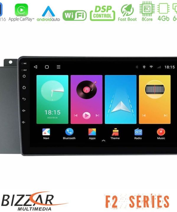Kimpiris - Bizzar F2 Series 8Core Android16 4+64GB  Volvo S60 2004-2009 Navigation Multimedia Tablet 9"