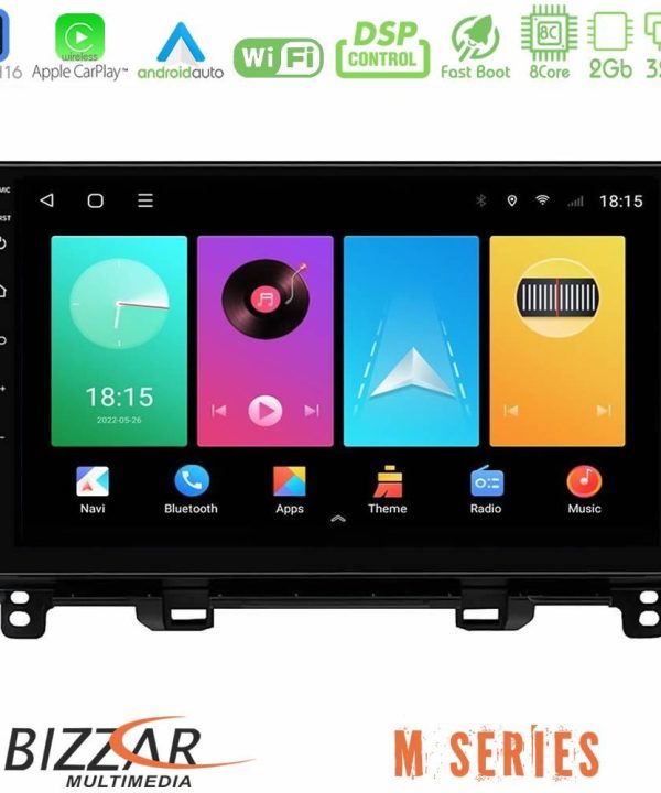 Kimpiris - Bizzar M Series 8Core Android16 2+32GB  Honda Jazz 2021-2025 Navigation Multimedia Tablet 9"