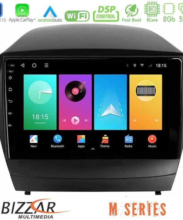 Kimpiris - Bizzar M Series 8Core Android16 2+32GB  Hyundai IX35 Auto A/C Navigation Multimedia Tablet 9"